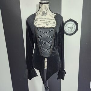 Tripp NYC Black Gothic Blouse